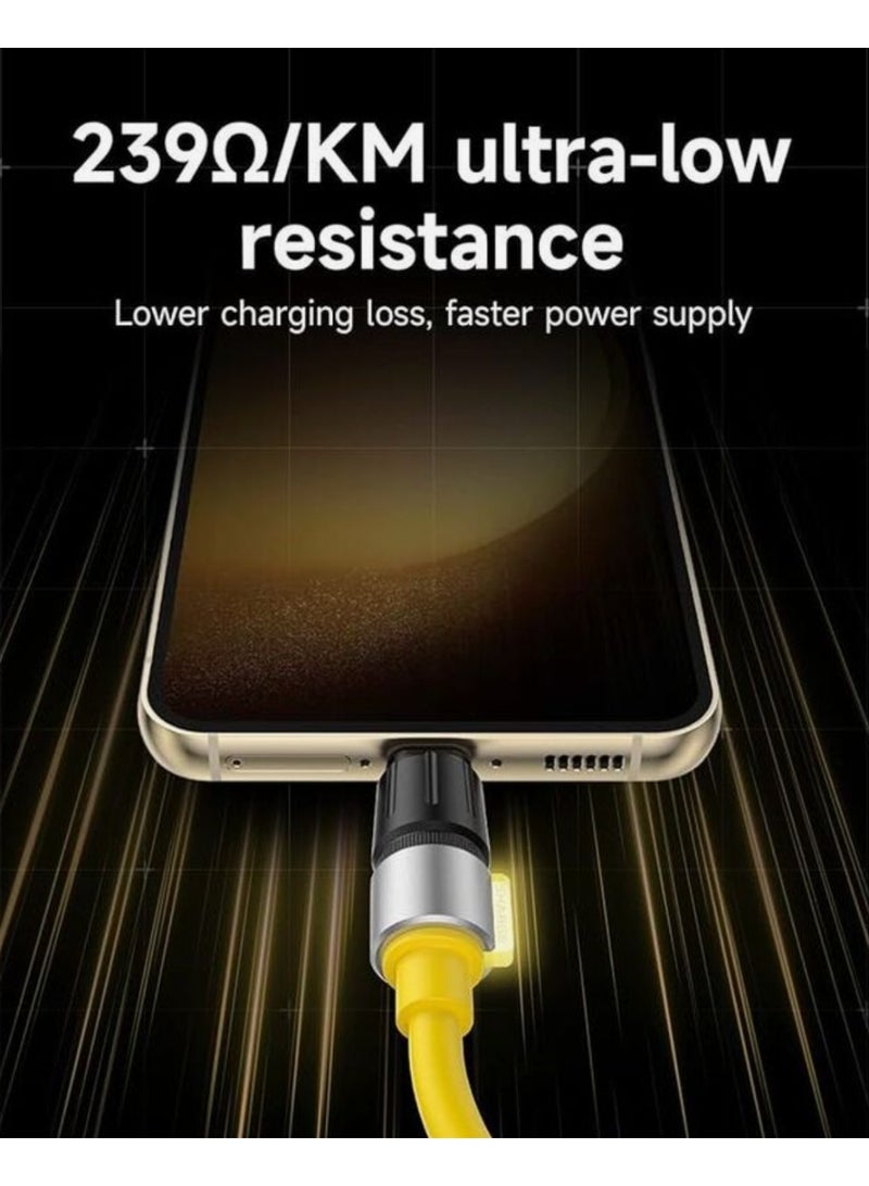 Sharge SL106 240W USB-C to USB-C Phantom Fast Charging Cable – 1.2 m PD, Ultra-Low Loss, Cyberpunk Design, 480 Mbps Data Sync - Image 3